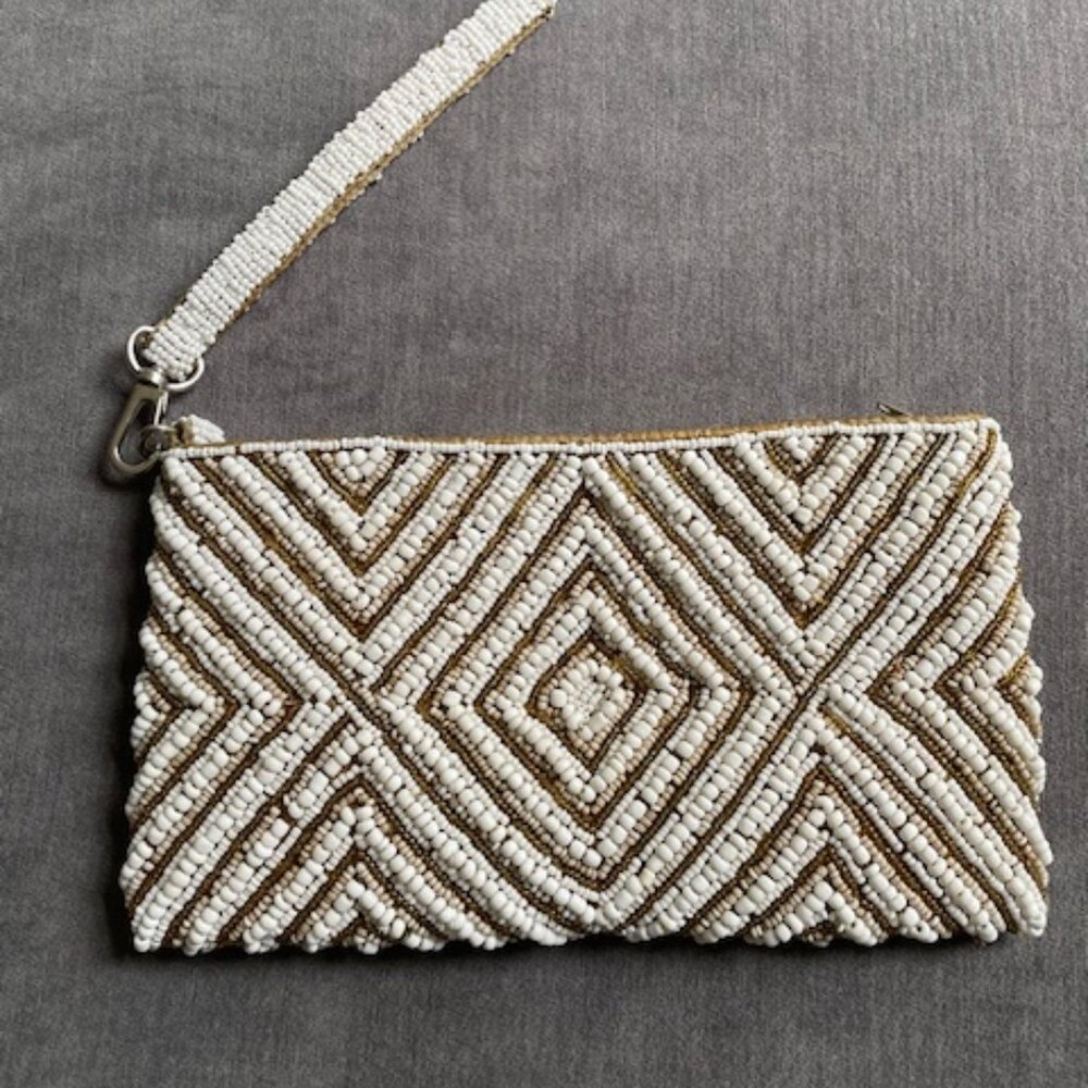 Tommy Bahama Beaded clutch / wristlet.